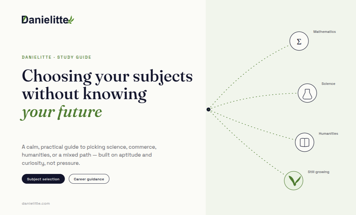 How to Choose High School Subjects When You Don't Know Your Future